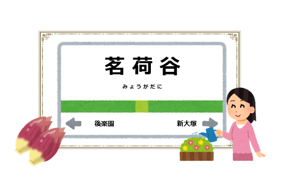 茗荷谷駅周辺の花屋を紹介する記事のアイキャッチ画像