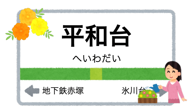 平和台駅周辺の花屋を紹介する記事のアイキャッチ画像